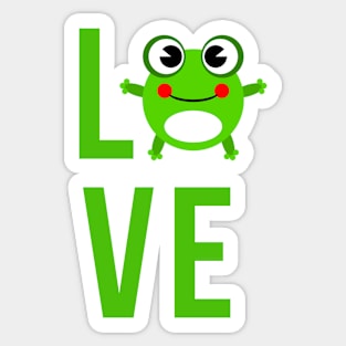 Love Frogs Sticker